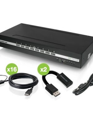 UNIVERSAL 8-PORT DUAL VIEW DISPLAYPORT/HDMI SECURE KVM SET