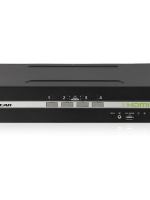 4-PORT DUAL VIEW HDMI SECURE KVM SWITCH W/AUDIO