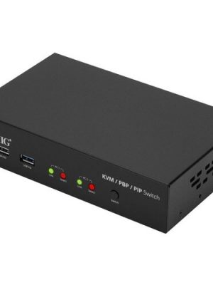 2PORT 4K HDMI KVM SWITCH W/ PBP ROAMING MOUSE & PIP