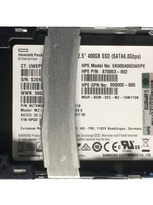 HP 400GB SPS-DRV SSD 6G SFF SATA WI-3 QR