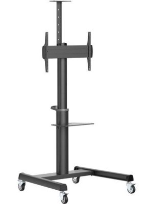 HEAVY-DUTY ROLLING CART 37-70 UL CERTIFIED ANTIMICROBIAL TV CART