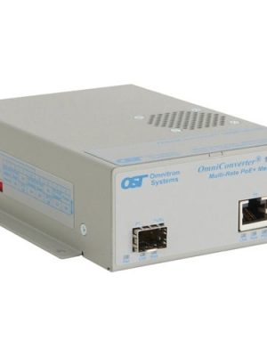 OMNICONVERTER 10GPOE+/S SFP/SFP+ TO 1X RJ-45 MULTIGIG AC PS