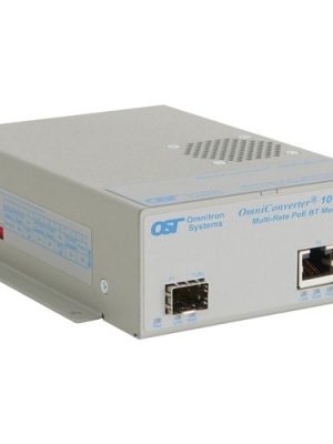 OMNICONVERTER 10GPOEBT/S 100W SFP/SFP+ TO 1X RJ-45 MULTIGIG AC PS