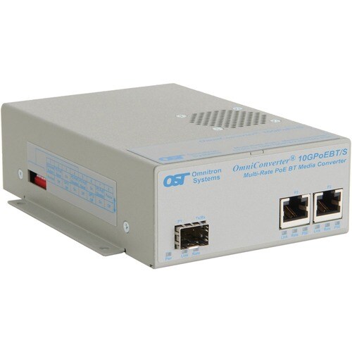OMNICONVERTER 10GPOEBT/S 100W SFP/SFP+ TO 2X RJ-45 MULTIGIG DC WT