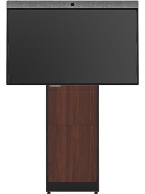 STRUT170 SINGLE MOUNT MEDIUM WALNUT FRONT BLACK TRIM