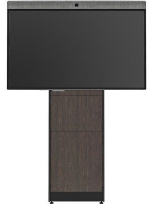 STRUT70 SINGLE MOUNT WENGE OAK FRONT BLACK TRIM