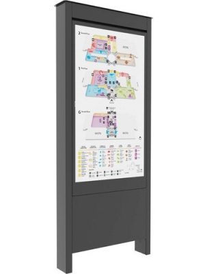 OUTDOOR PORTRAIT KIOSK LG 55XE4 BLACK