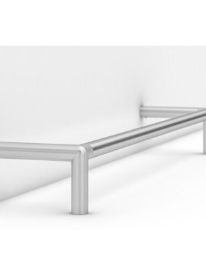 ADA RAIL SYSTEM ONE 84IN 7 FRONT RAIL SATIN STAINLESS