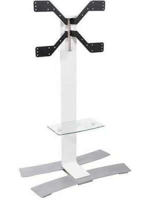 ACADIA MOBILE STAND X-LARGE FIXED HEIGHT 600W VESA WHITE40