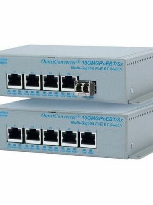 OMNICONVERTER 10GMGPOEBT/SX SFP 100W 2X MULTIGIG 2X 10/100/1000 DC