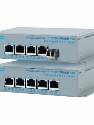 OMNICONVERTER 10GMGPOEBT/SX SFP 60W 2X MULTIGIG 2X 10/100/1000 AC