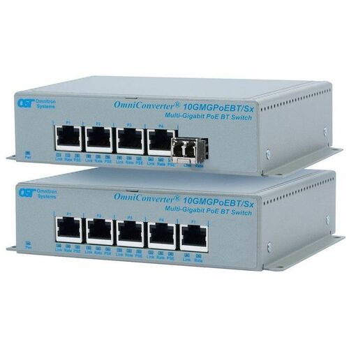 OMNICONVERTER 10GMGPOEBT/SX SFP 60W 2X MULTIGIG 2X 10/100/1000 AC