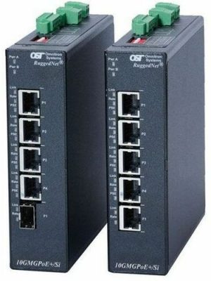 RUGGEDNET10GMG/SI RJ-45 TO POE+ 2X MULTIGIG 2X 10/100/1000 DC