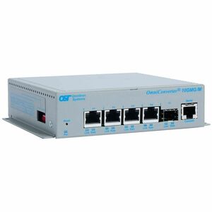 Omnitron Systems MULTI-GIGABIT ENET SWITCH SFP+ 2X MULTIGIG 2X 10/100/1000 AC 9655-0-14-1