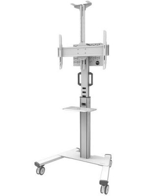 MOVE UP MOBILE DSPLY FLR STAND 32-75IN MANUALLY ADJUST WHITE