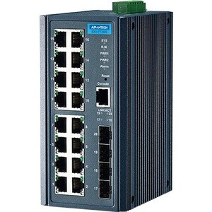 MANAGED ETHERNET SWITCH 16PORT GBE + 4 GBE SFP FULL L2 -10-60C