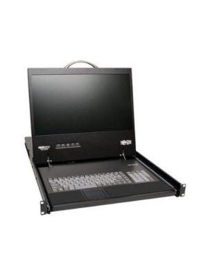 Eaton Tripp Lite Series 16PORT IP KVM RACK CONSOLE 1U 19FT LCD KEYBOARD CAT5 2 USERS B070-016-19-IP