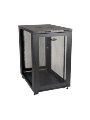 18U RACK ENCLOSURE CABINET SERVER 33IN DEEP W DOORS  SIDES