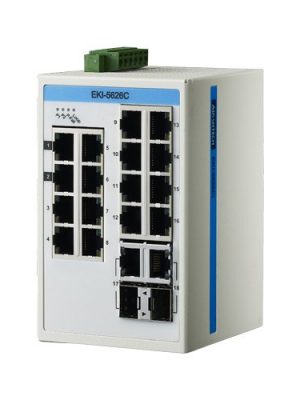 16PORT 10/100MBP + 2PORT GBE (SFP) LITE-MANAGEDSWITCH -40-75C
