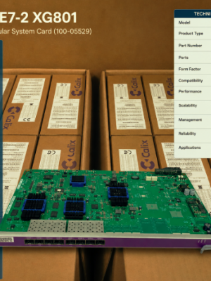 Calix E7-2 XG801 Intelligent Modular System Card 8 Ports - 100-05529