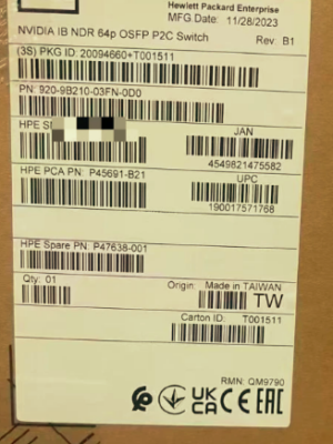 Nvidia Mellanox MQM9790 QUANTUM 2 BASED NDR INFINIBAND SUPPORT REQUIRED - MQM9790-NS2R